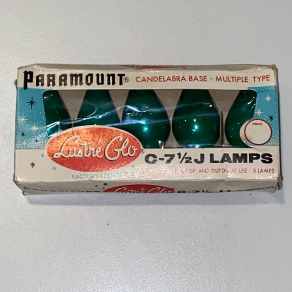 Paramount Lustre Glo Replacement Christmas Light Bulbs C 7 1/2" - Picture 6 of 6